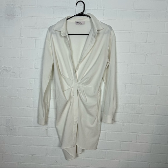 House Of CB Assata White Shirt Dress - Picture 4 of 12